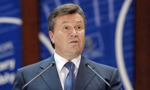 President of Ukraine Viktor Yanukovych delivers a speech to the Council of Europe parliamentary assembly in Strasbourg, eastern France, on June 21, 2011. AFP PHOTO/FREDERICK FLORIN (Photo credit should read FREDERICK FLORIN/AFP/Getty Images)