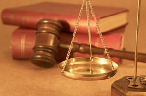 gavel and book