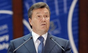 President of Ukraine Viktor Yanukovych delivers a speech to the Council of Europe parliamentary assembly in Strasbourg, eastern France, on June 21, 2011.  AFP PHOTO/FREDERICK FLORIN (Photo credit should read FREDERICK FLORIN/AFP/Getty Images)